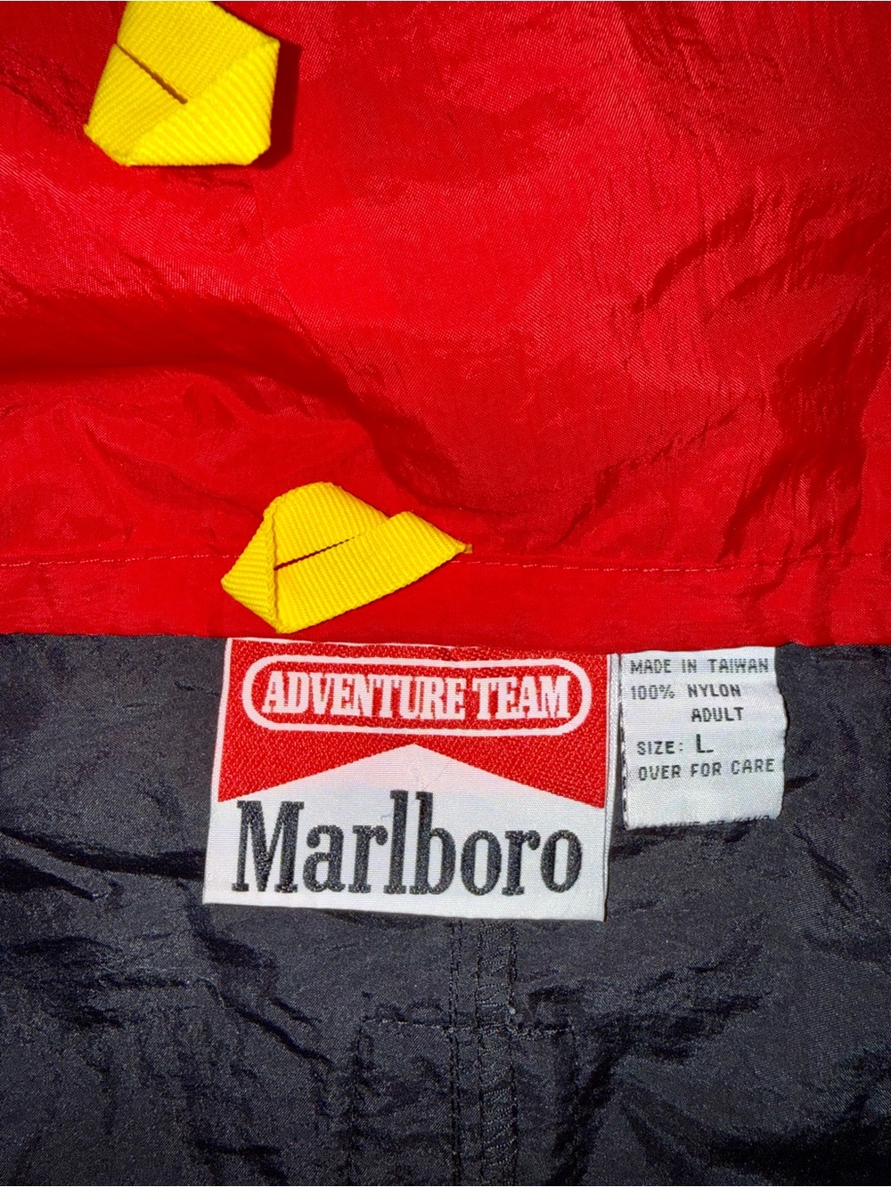Marlboro Adventure Team Red Jacket 1990s vintage promotional item